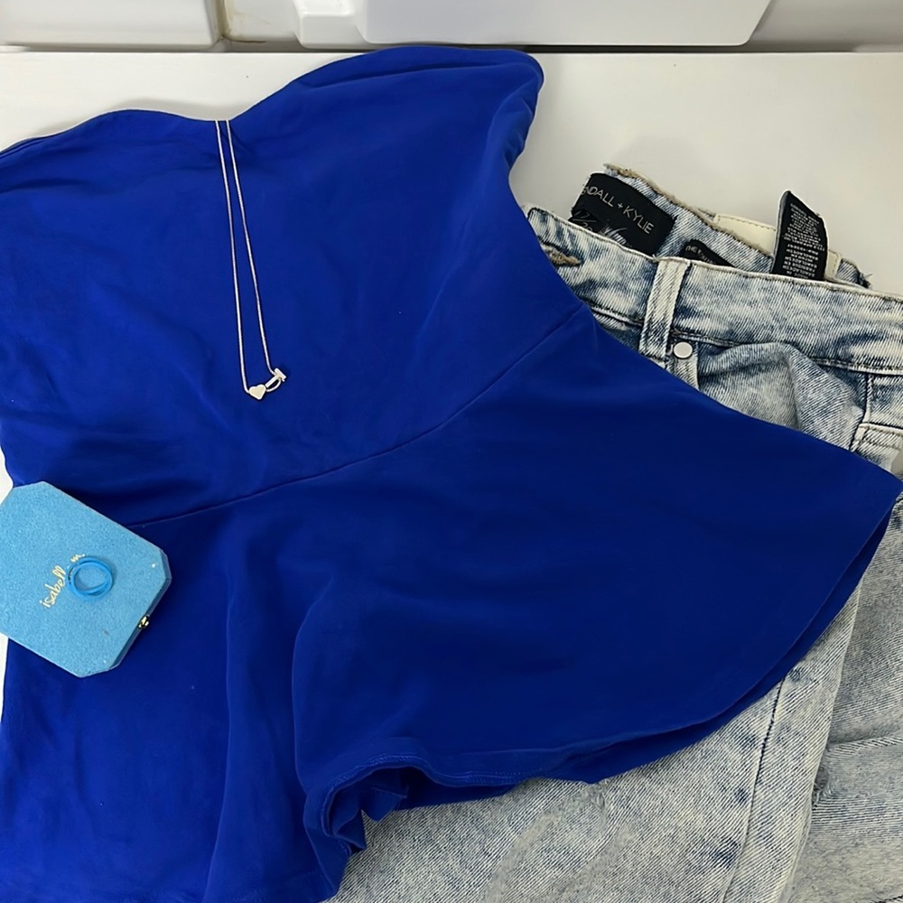 Bright Blue American Eagle Top